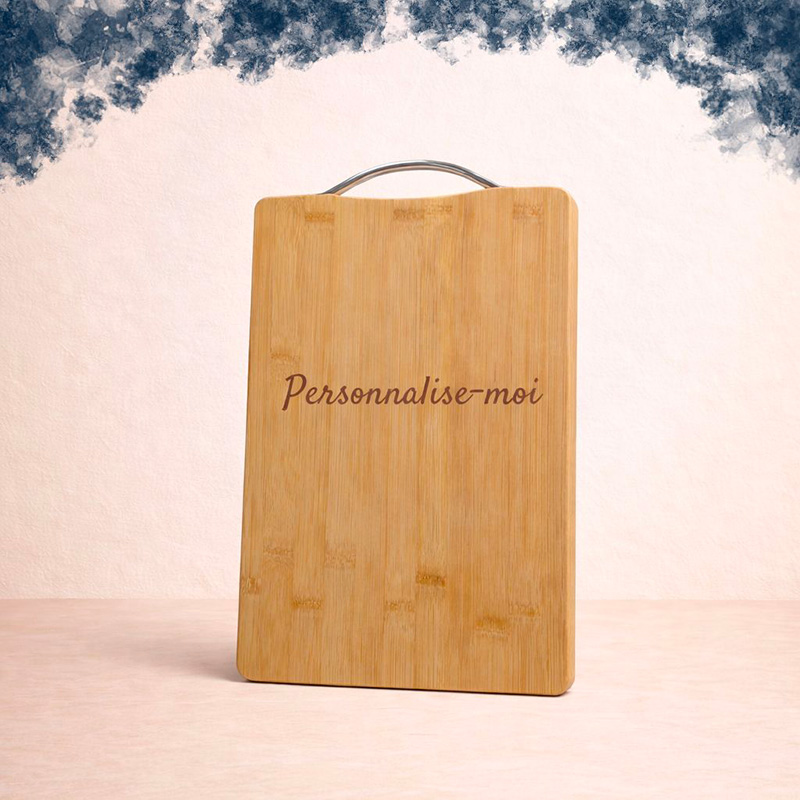 Planche apéro en bambou personnalisable par gravure